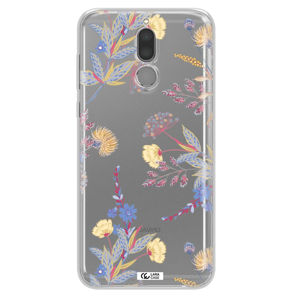 Pastel Fall Flowers Huawei Mate 10 Lite Clear TPU Case