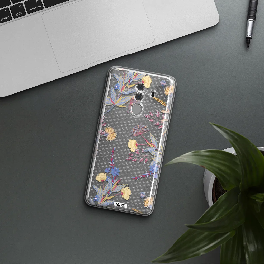 Pastel Fall Flowers Huawei Mate 10 Pro Clear TPU Case