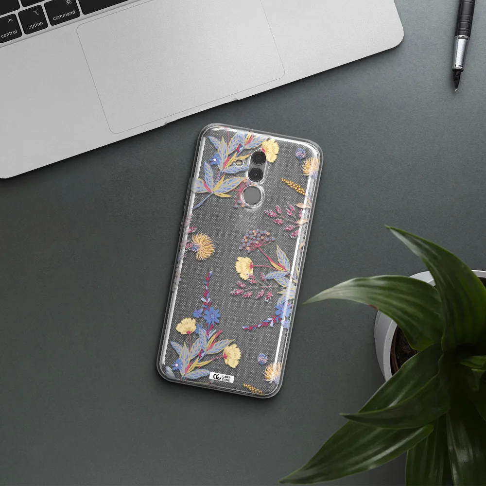 Pastel Fall Flowers Huawei Mate 20 Lite Clear TPU Case