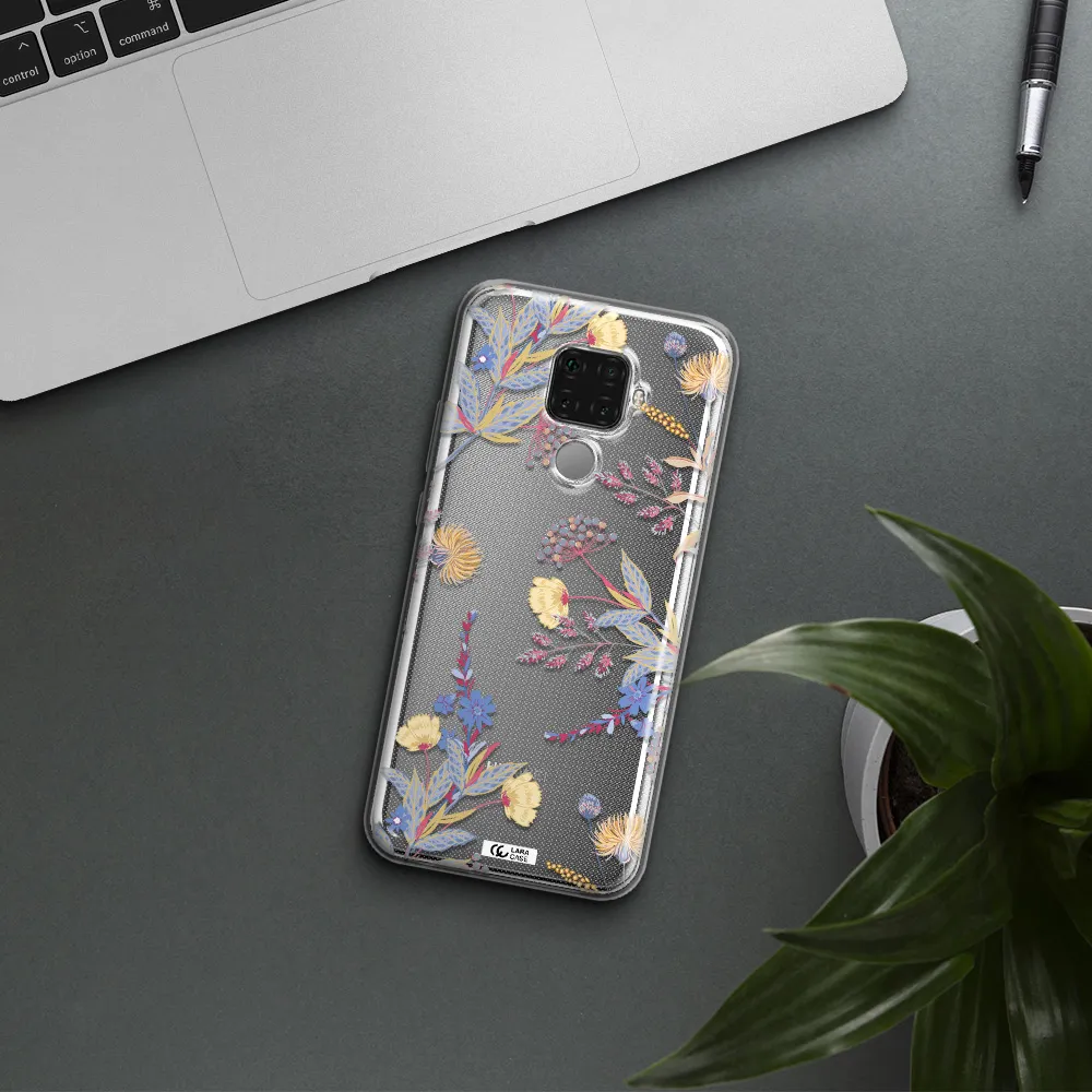 Pastel Fall Flowers Huawei Mate 30 Lite Clear TPU Case