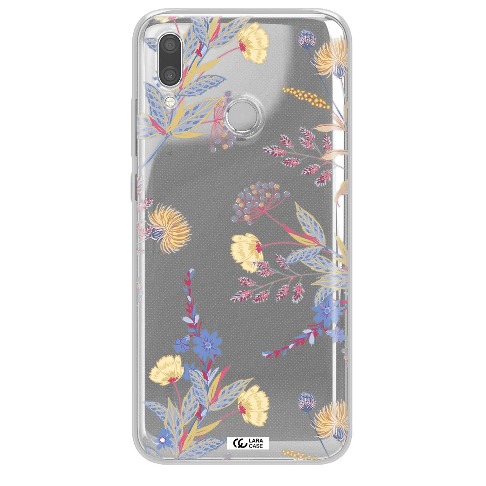 Pastel Fall Flowers Huawei P Smart 2019 Clear TPU Case