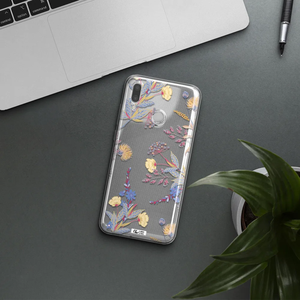 Pastel Fall Flowers Huawei P Smart 2019 Clear TPU Case