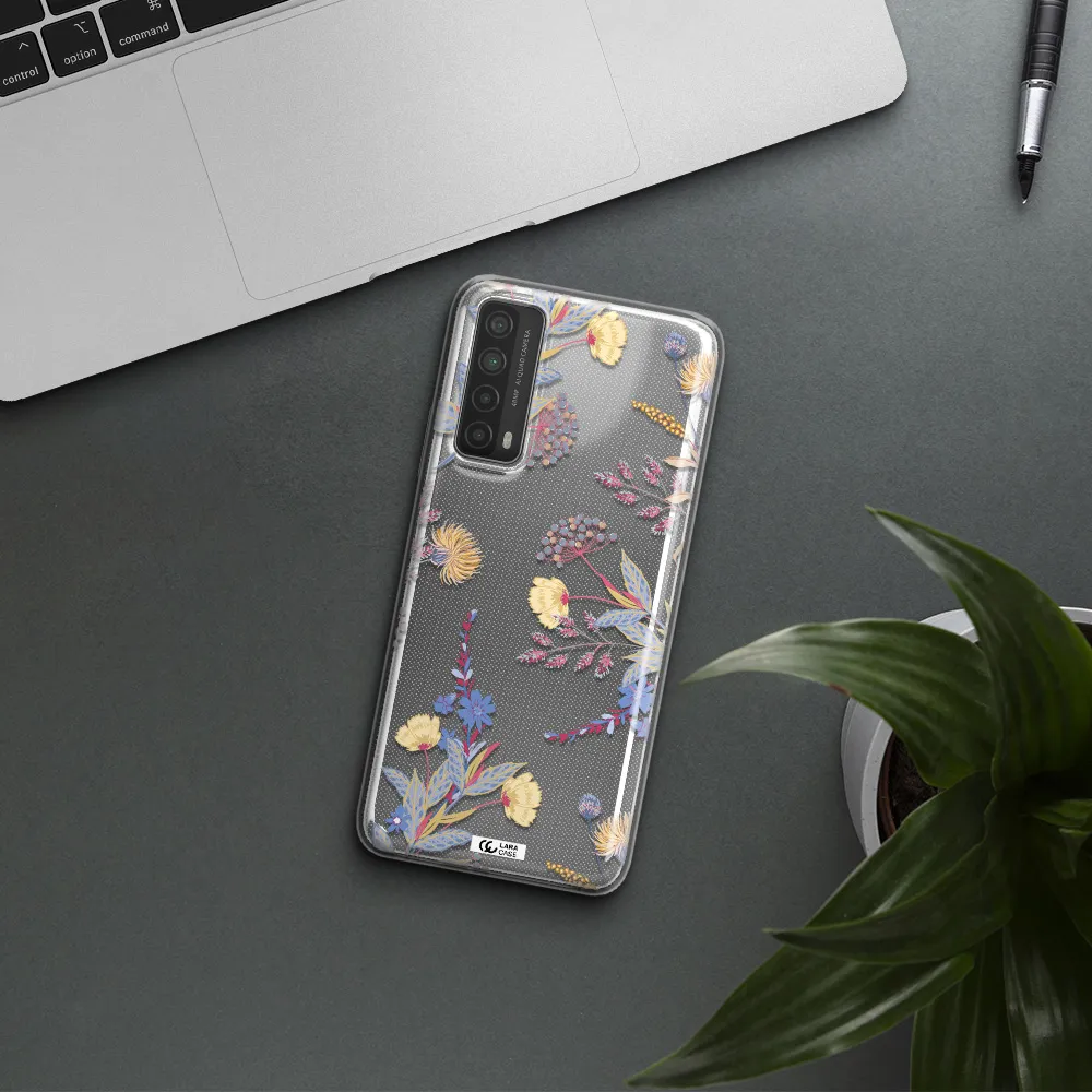Pastel Fall Flowers Huawei P Smart 2021 Clear TPU Case