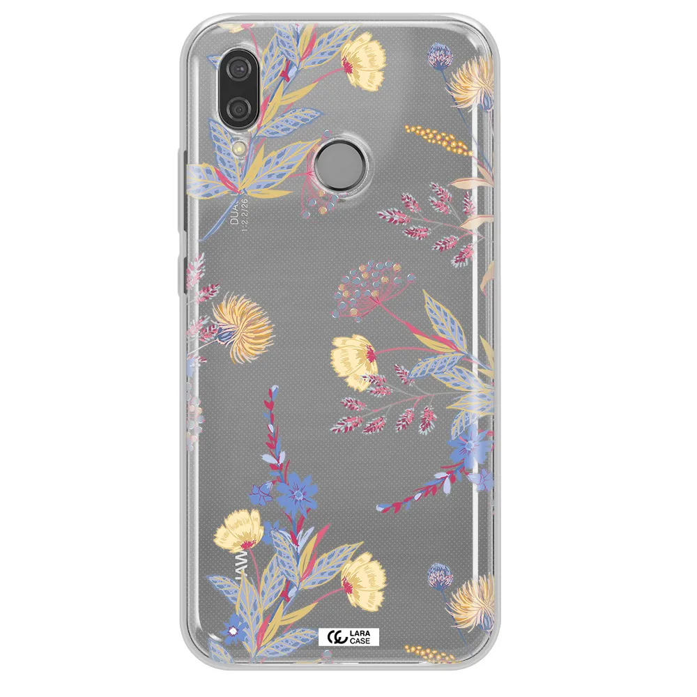 Pastel Fall Flowers Huawei P20 Lite Clear TPU Case
