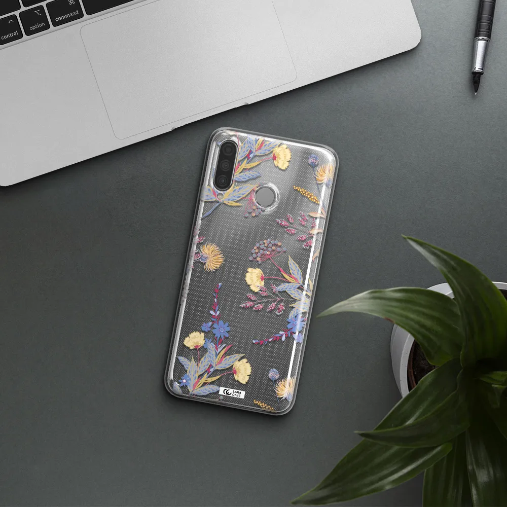 Pastel Fall Flowers Huawei P30 Lite Clear TPU Case