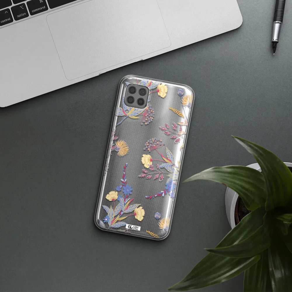 Pastel Fall Flowers Huawei P40 Lite Clear TPU Case