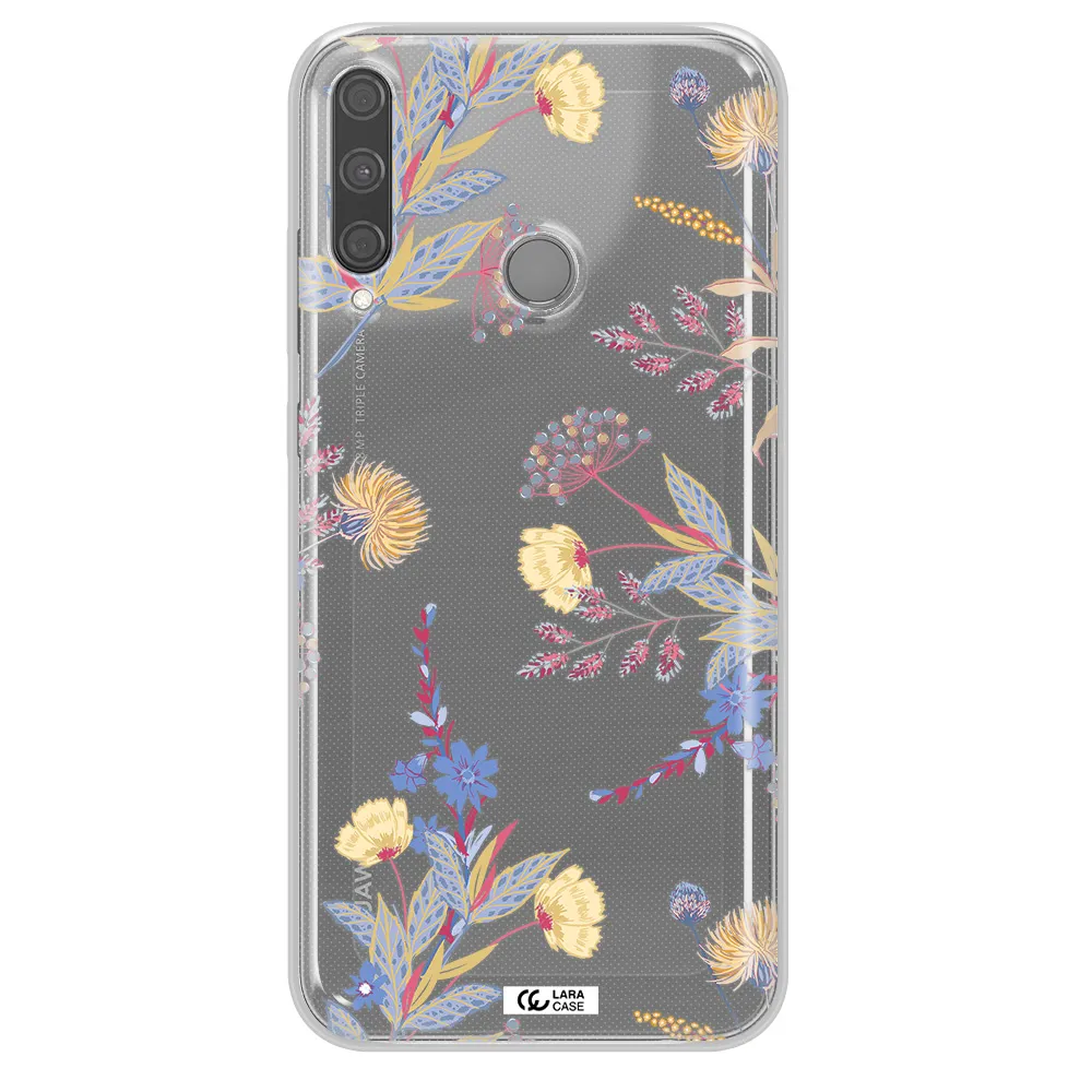 Pastel Fall Flowers Huawei P40 Lite E Clear TPU Case