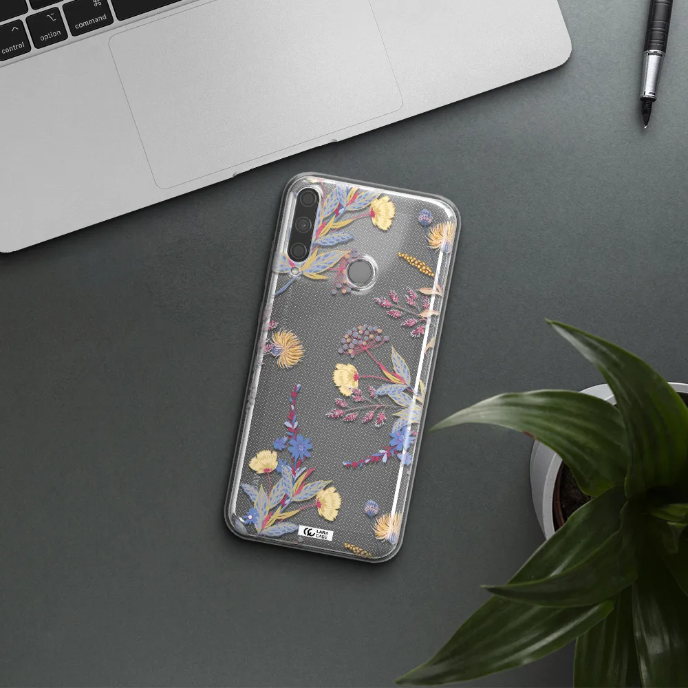 Pastel Fall Flowers Huawei P40 Lite E Clear TPU Case