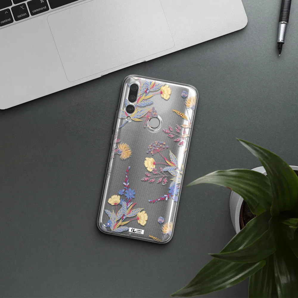 Pastel Fall Flowers Huawei Y9 Prime 2019 Clear TPU Case