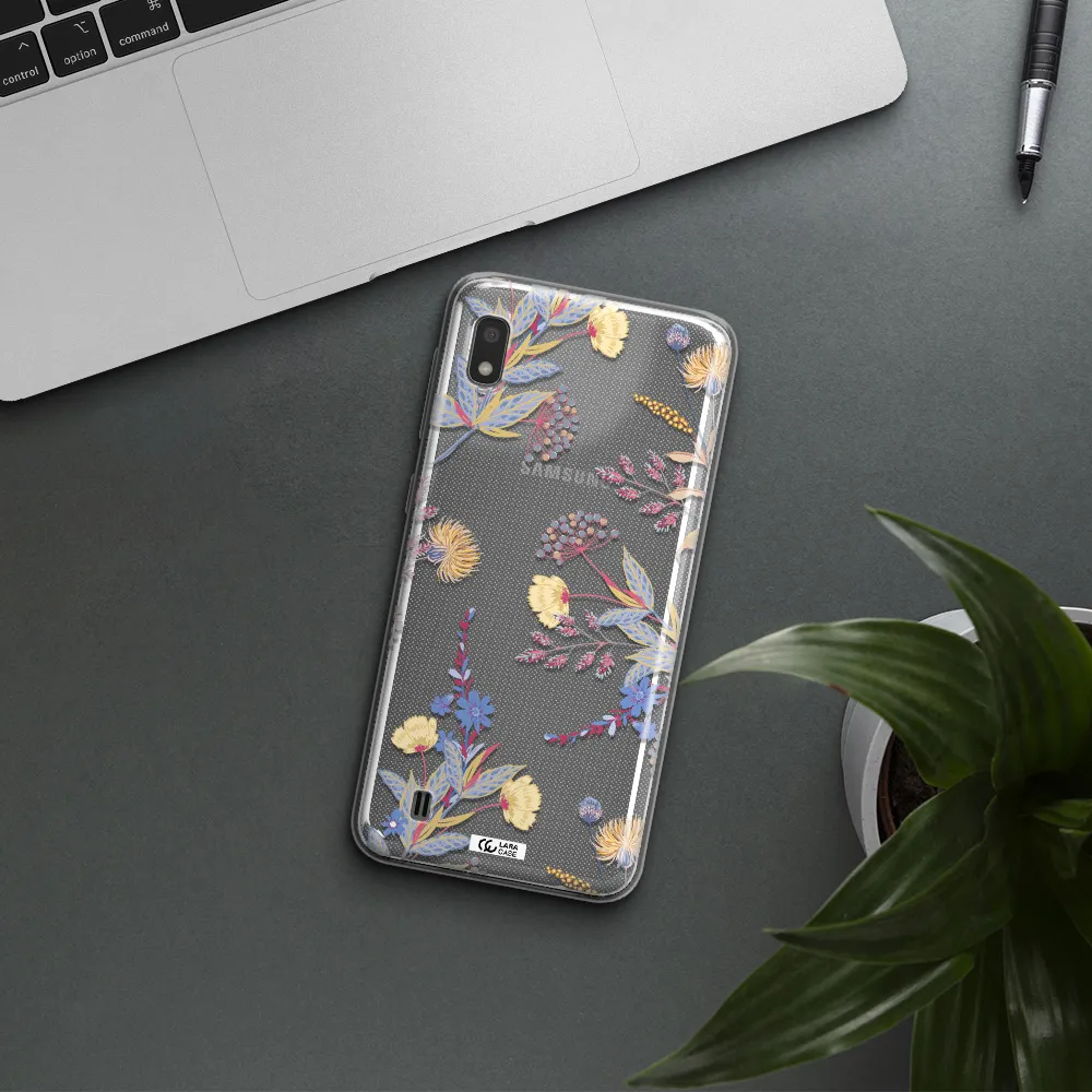 Pastel Fall Flowers Samsung A10 Clear TPU Case