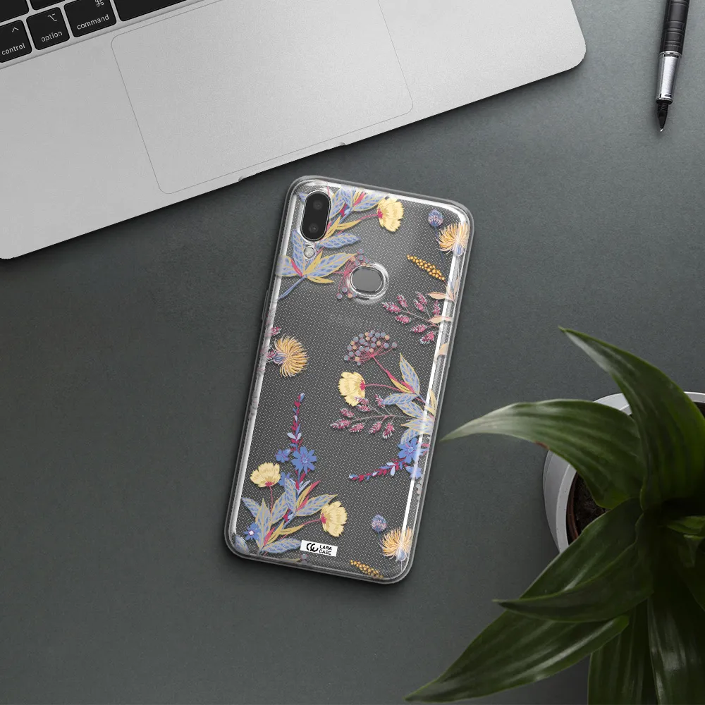 Pastel Fall Flowers Samsung A10S Clear TPU Case