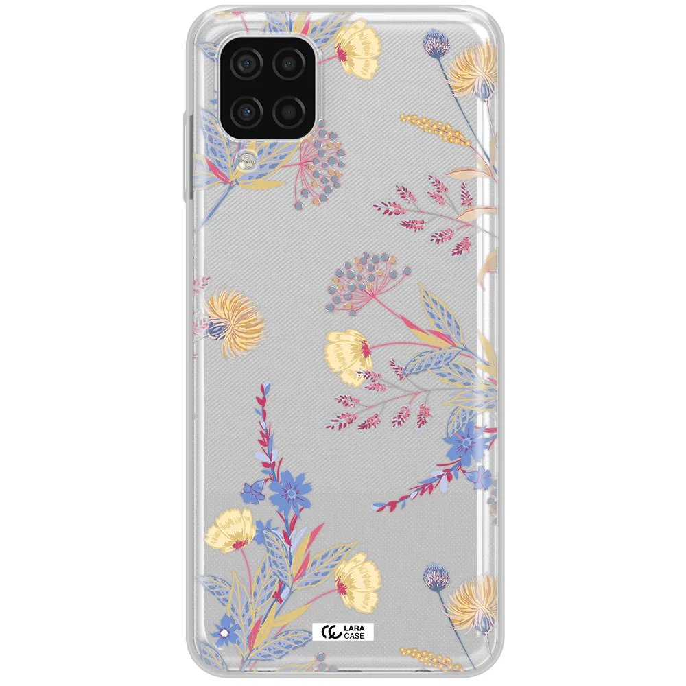 Pastel Fall Flowers Samsung A12 4g Clear TPU Case
