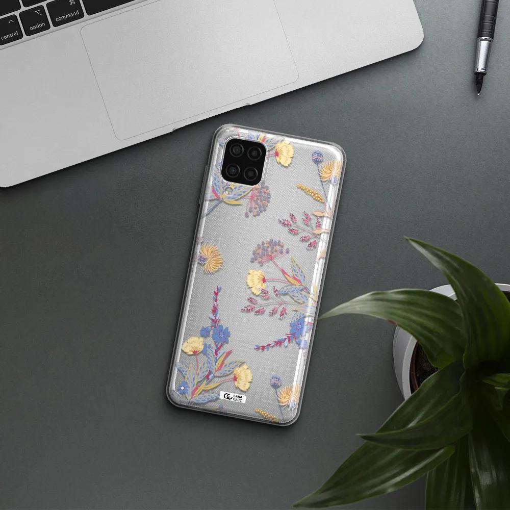 Pastel Fall Flowers Samsung A12 4g Clear TPU Case