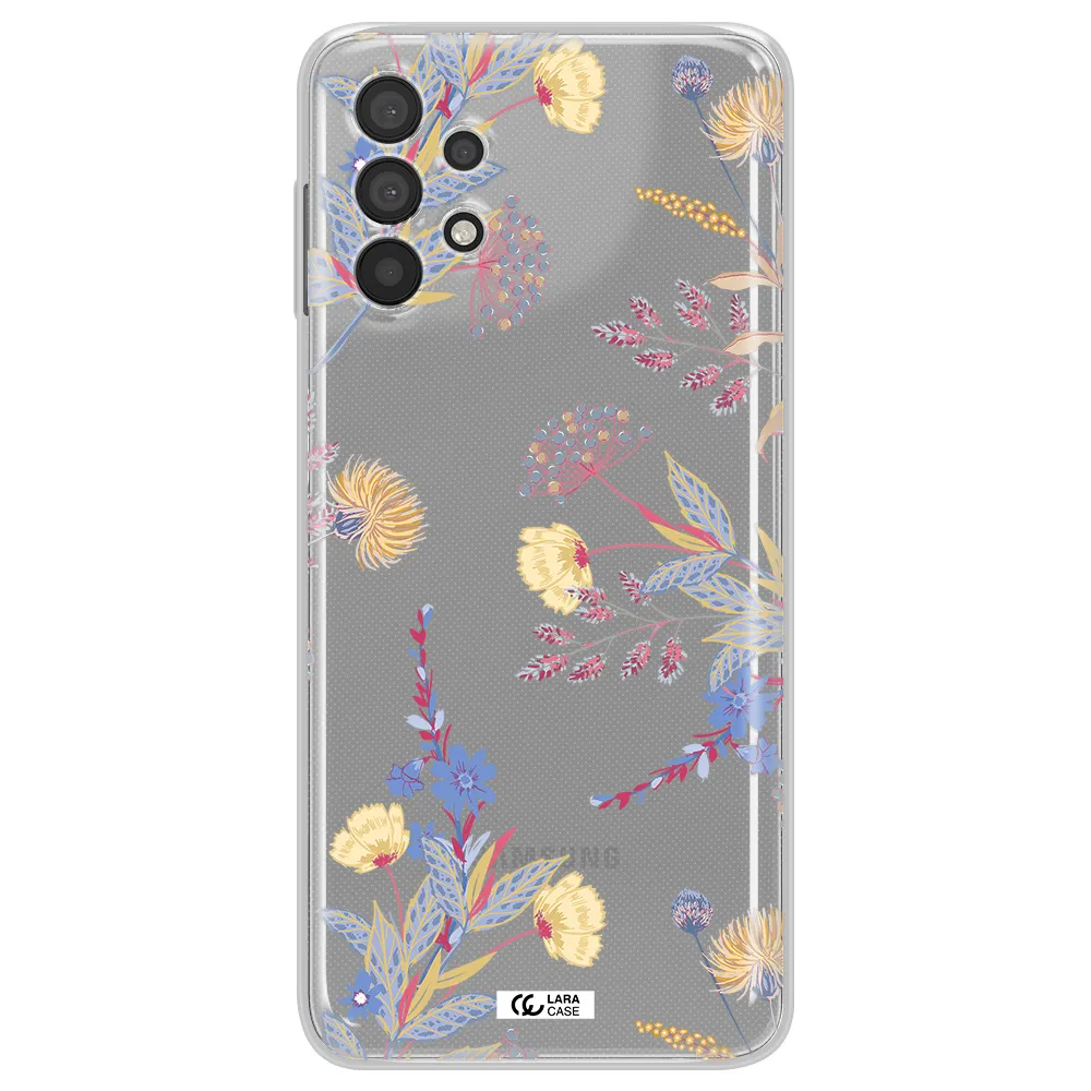 Pastel Fall Flowers Samsung A32 4G Clear Tpu Case