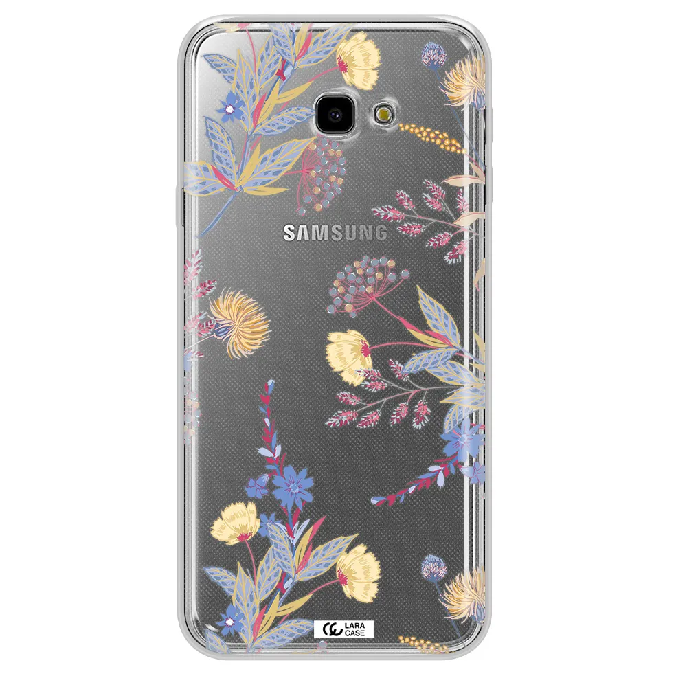 Pastel Fall Flowers Samsung J4 Plus Clear TPU Case