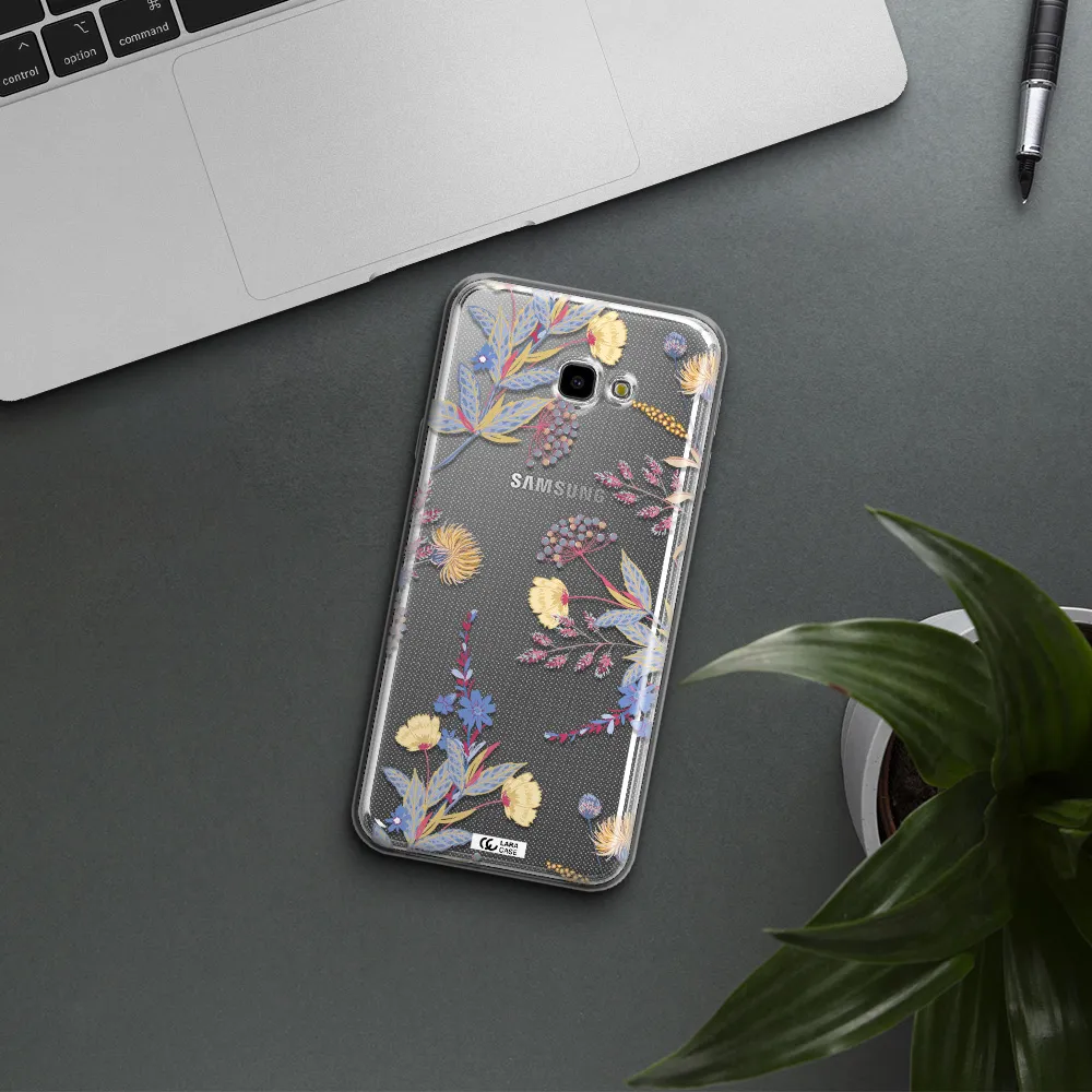 Pastel Fall Flowers Samsung J4 Plus Clear TPU Case