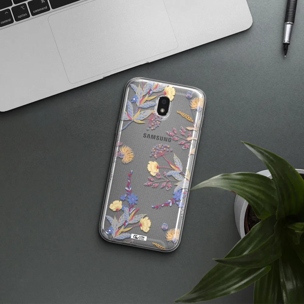 Pastel Fall Flowers Samsung J5 2017 Clear TPU Case