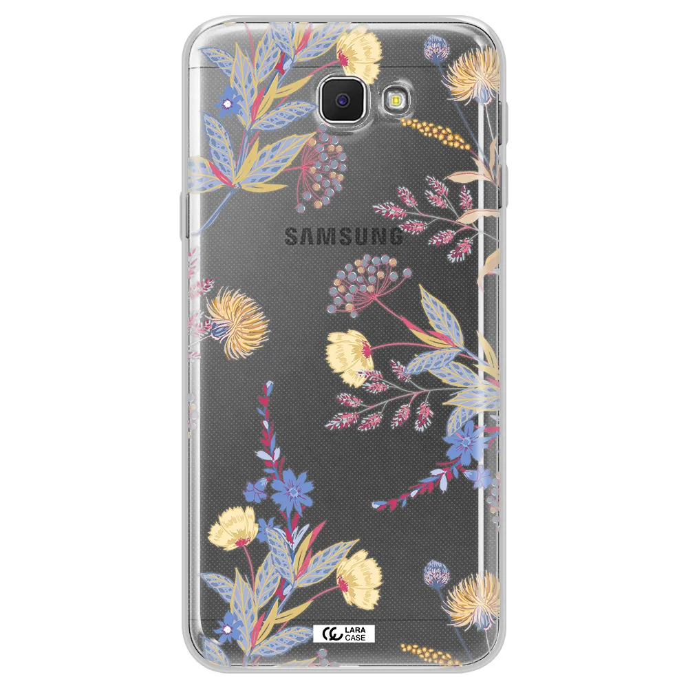 Pastel Fall Flowers Samsung J5 Prime Clear TPU Case