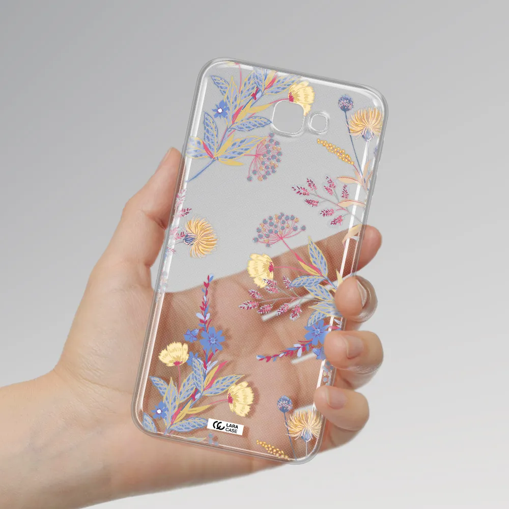 Pastel Fall Flowers Samsung J7 Prim Clear TPU Case