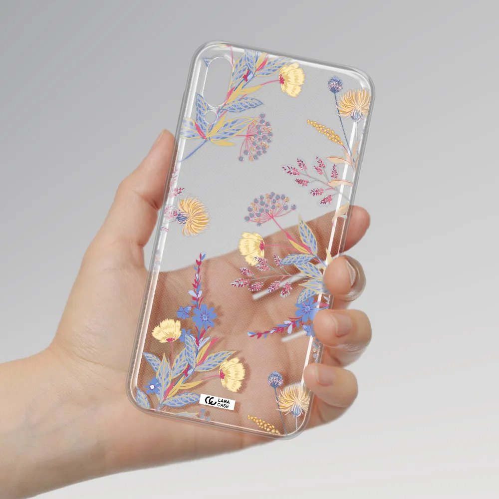 Pastel Fall Flowers Samsung M10 Clear TPU Case