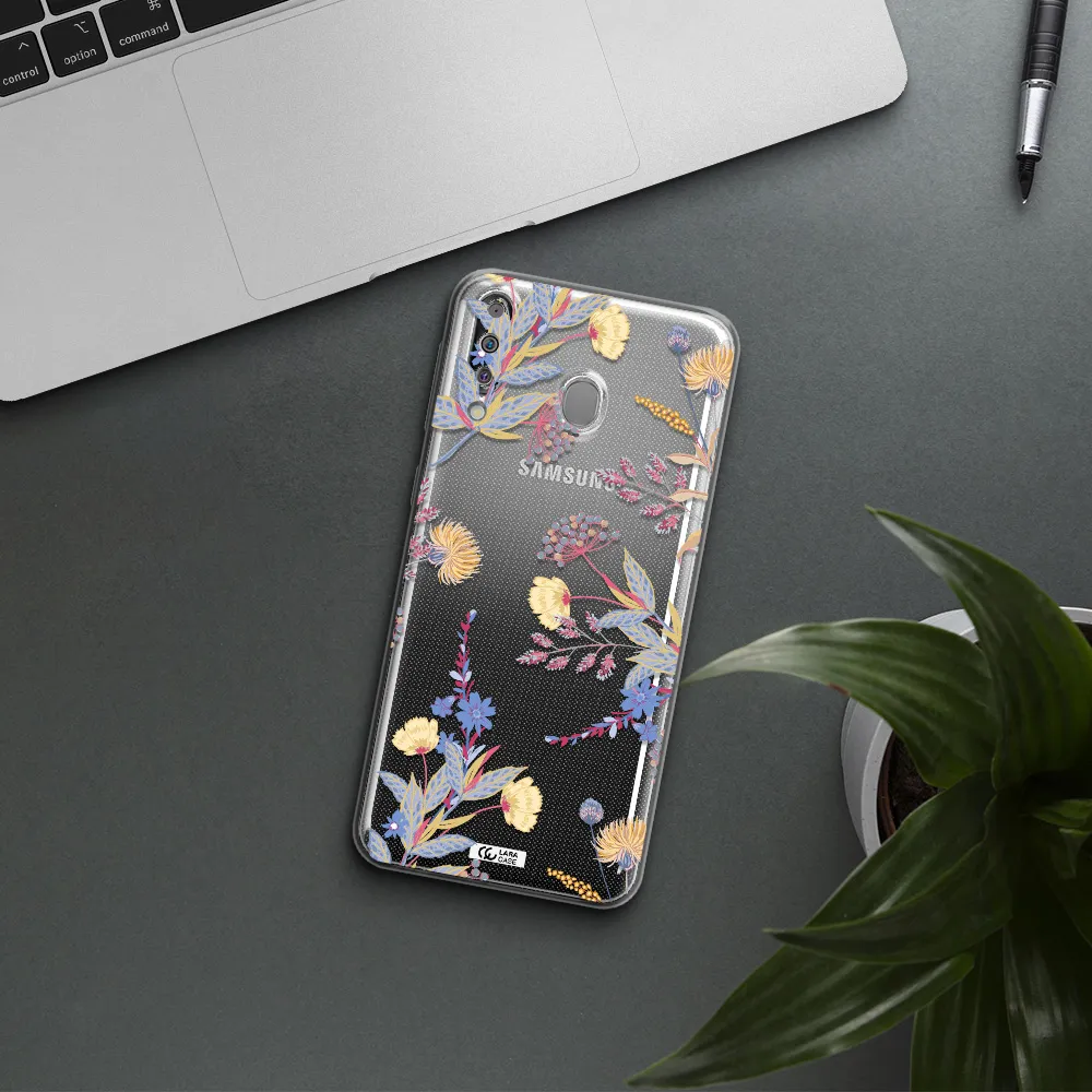 Pastel Fall Flowers Samsung M30 Clear TPU Case