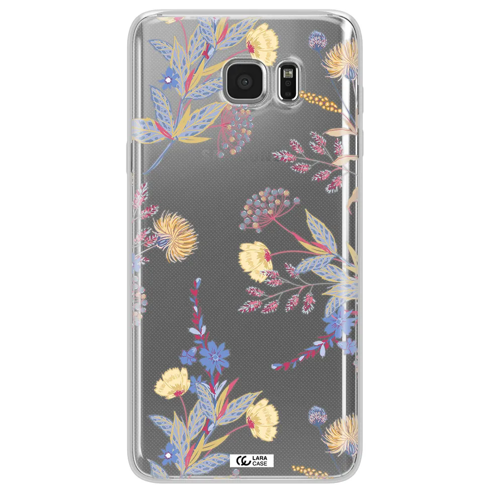 Pastel Fall Flowers Samsung Note 5 Clear TPU Case