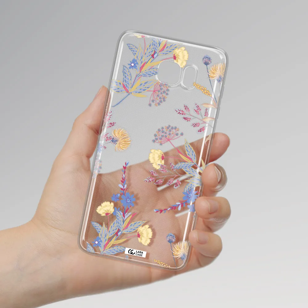 Pastel Fall Flowers Samsung Note 5 Clear TPU Case