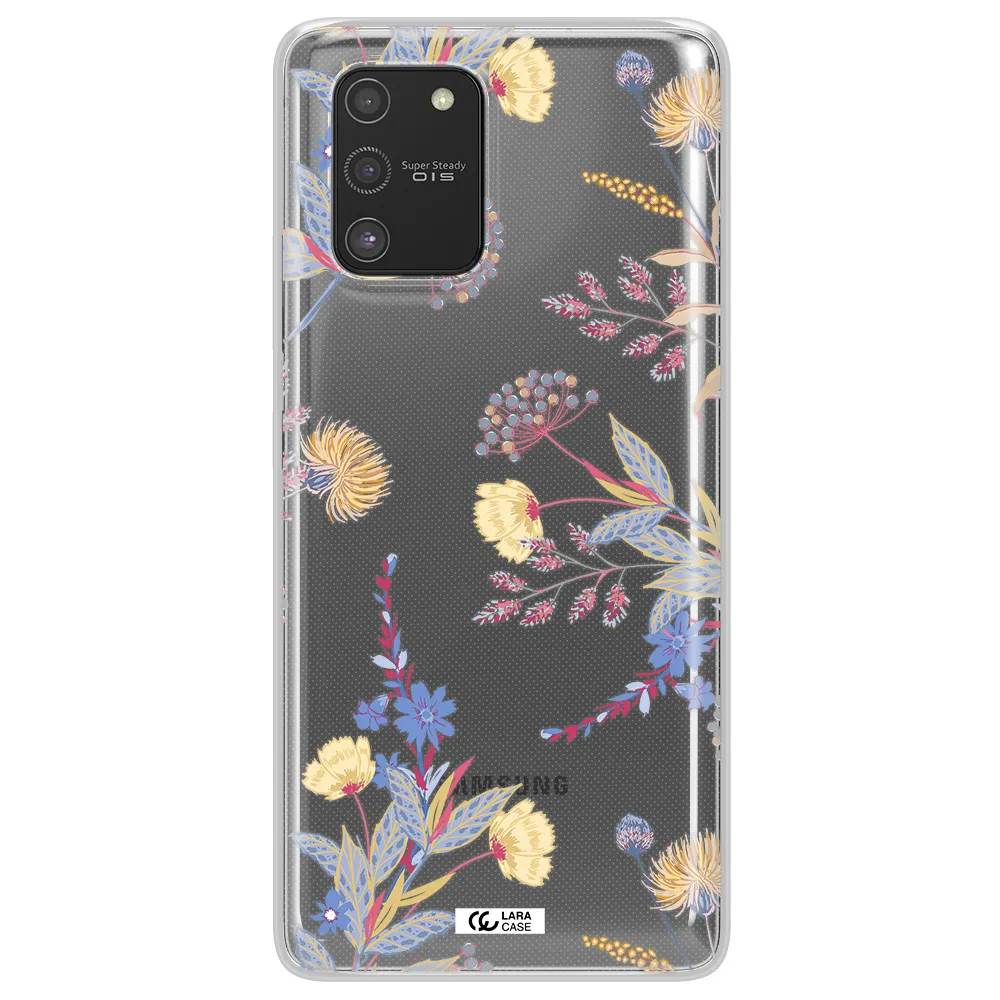 Pastel Fall Flowers Samsung S10 Lite Clear TPU Case