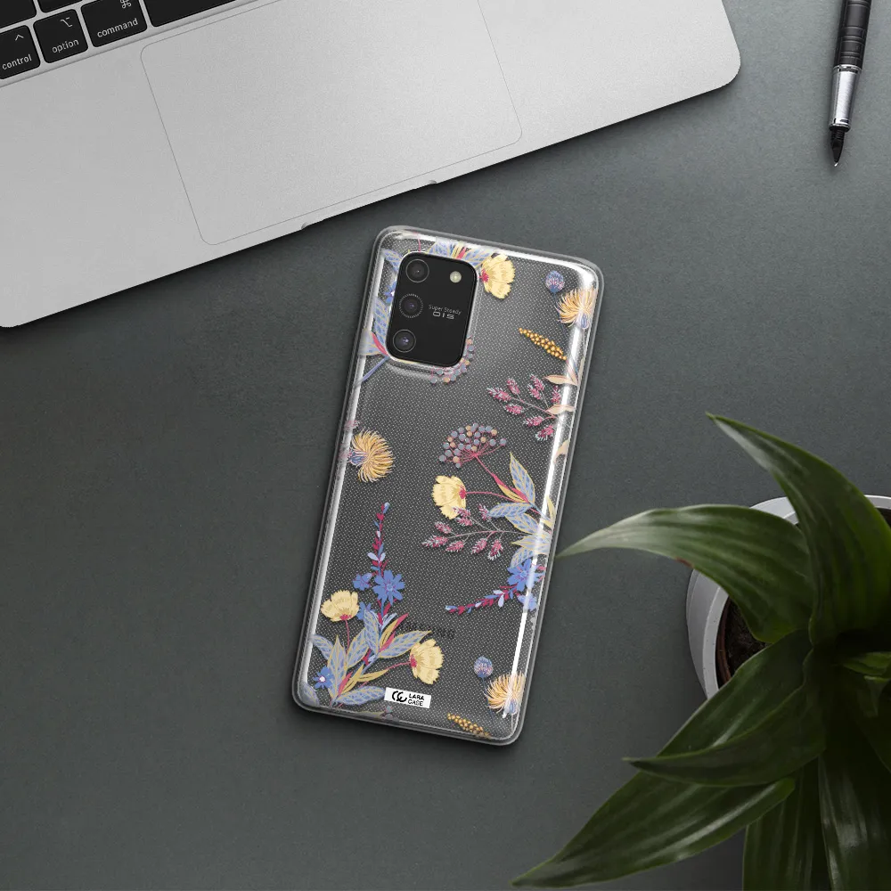 Pastel Fall Flowers Samsung S10 Lite Clear TPU Case