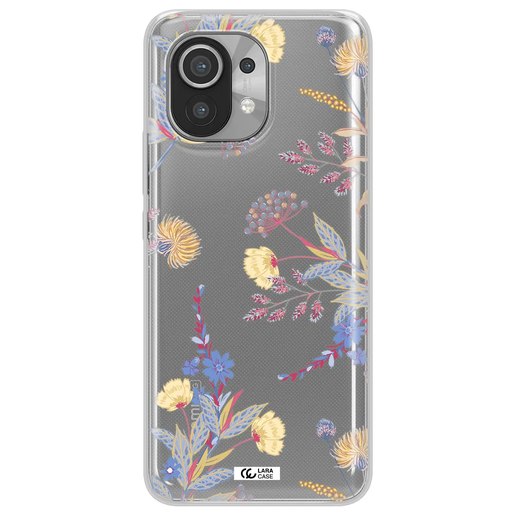 Pastel Fall Flowers Xiaomi Mi 11 Clear TPU Case