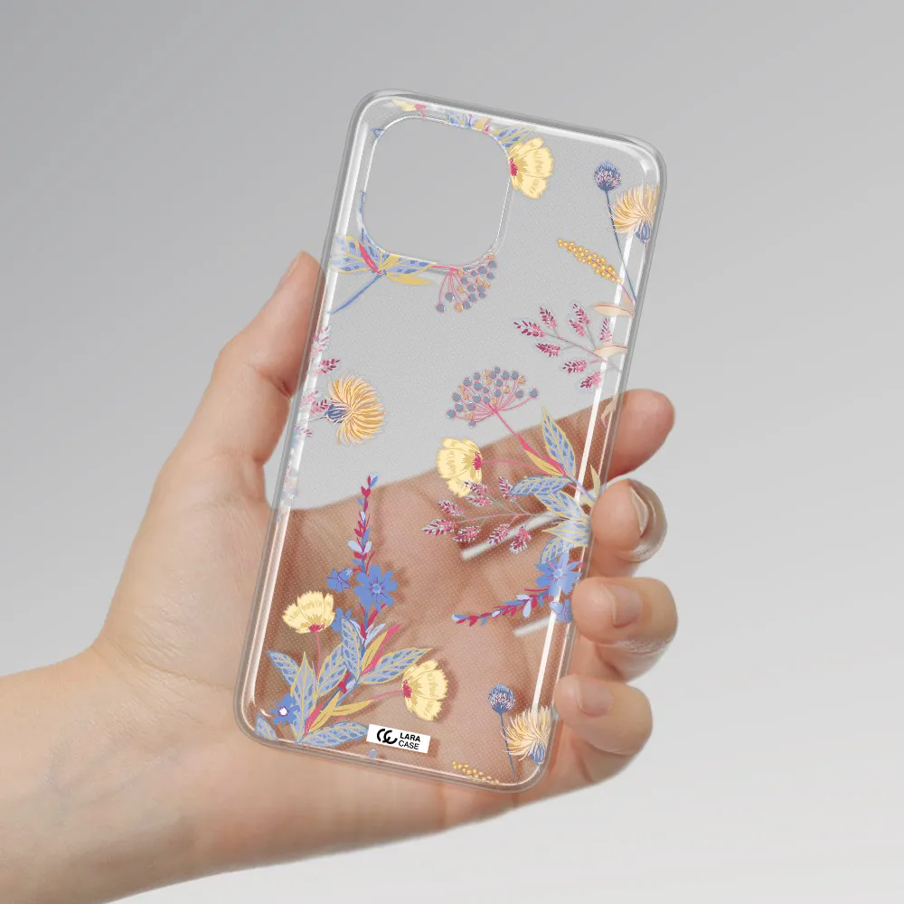 Pastel Fall Flowers Xiaomi Mi 11 Lite Clear TPU Case