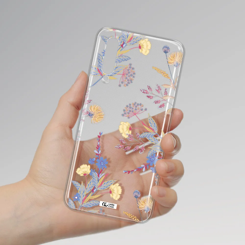 Pastel Fall Flowers Xiaomi Mi 9 Lite Clear Tpu Case