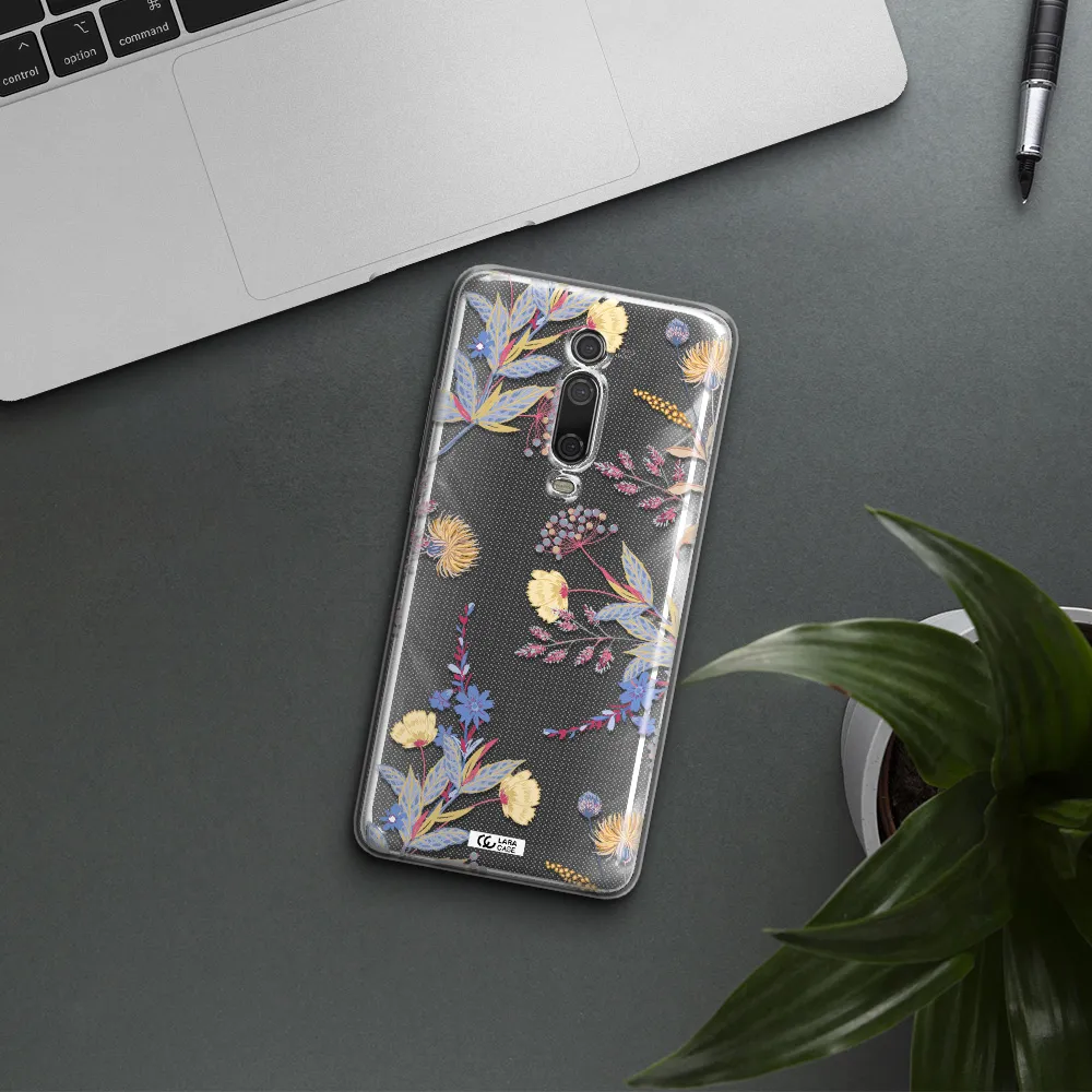 Pastel Fall Flowers Xiaomi Mi 9T Clear TPU Case