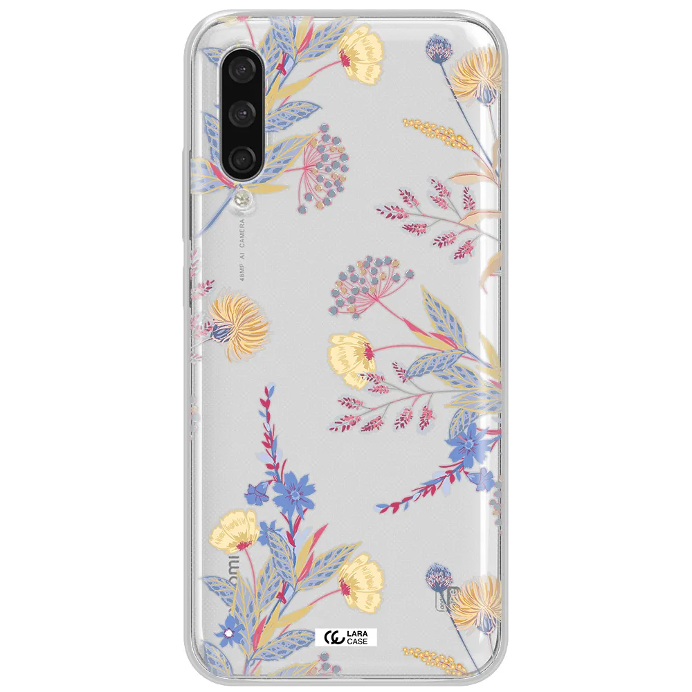 Pastel Fall Flowers Xiaomi Mi A3 Clear Tpu Case
