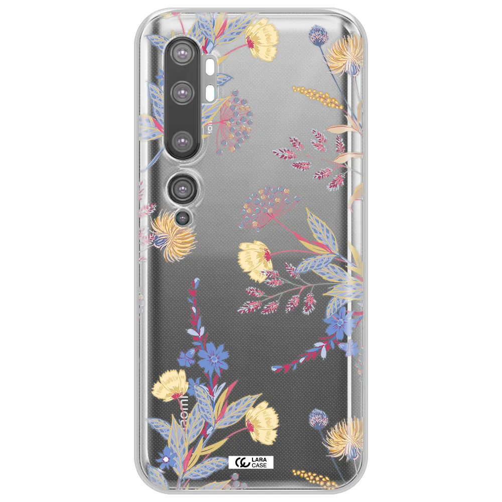Pastel Fall Flowers Xiaomi Mi Note 10 Clear TPU Case