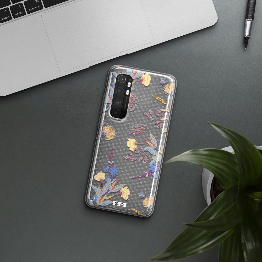 Pastel Fall Flowers Xiaomi Mi Note 10 Lite Clear TPU Case