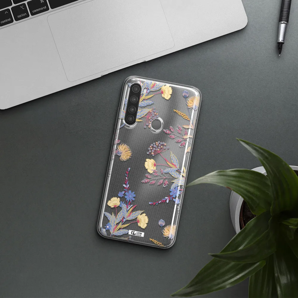 Pastel Fall Flowers Xiaomi Note 8 Clear TPU Case