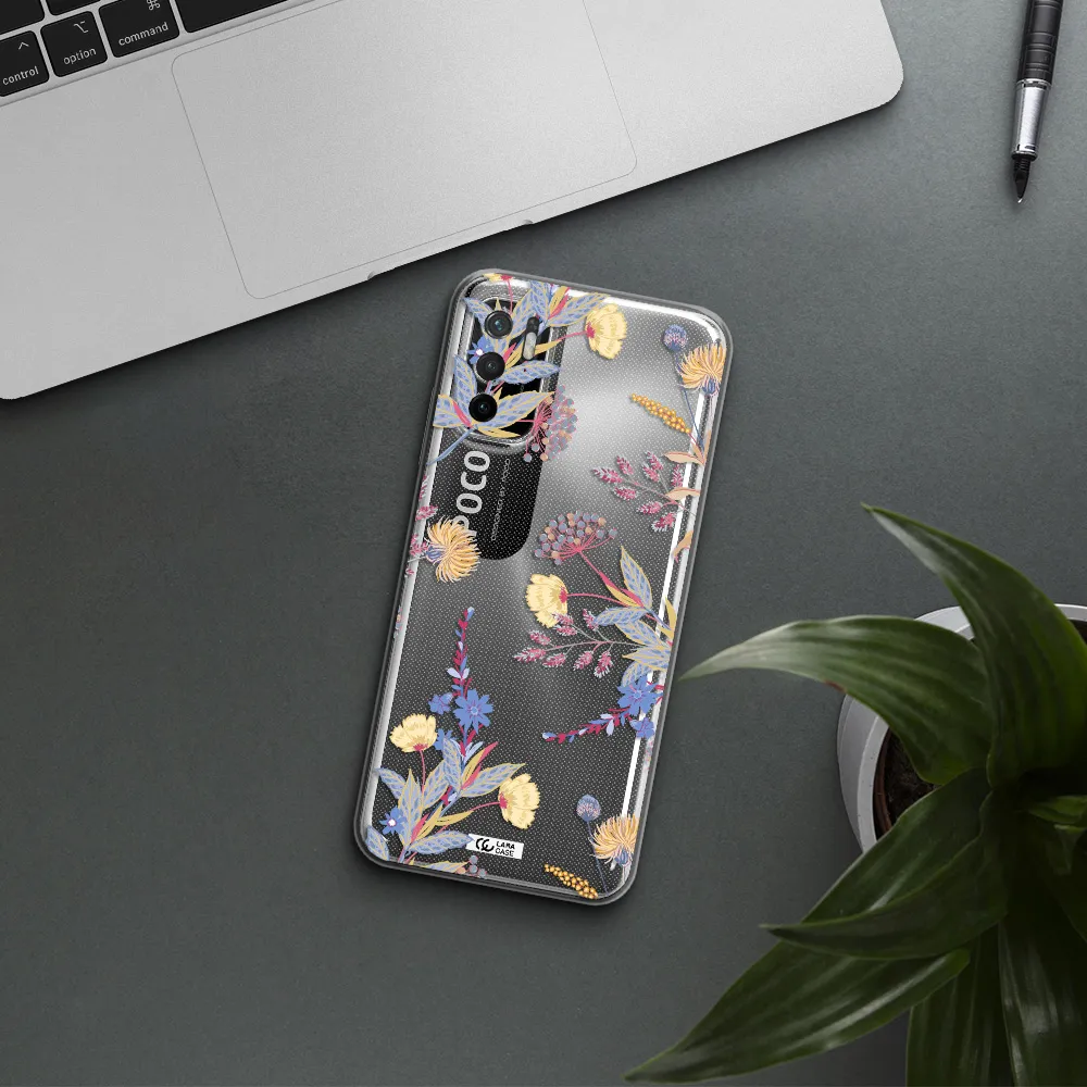 Pastel Fall Flowers Xiaomi Poco M4 Pro 5G Clear Tpu Case