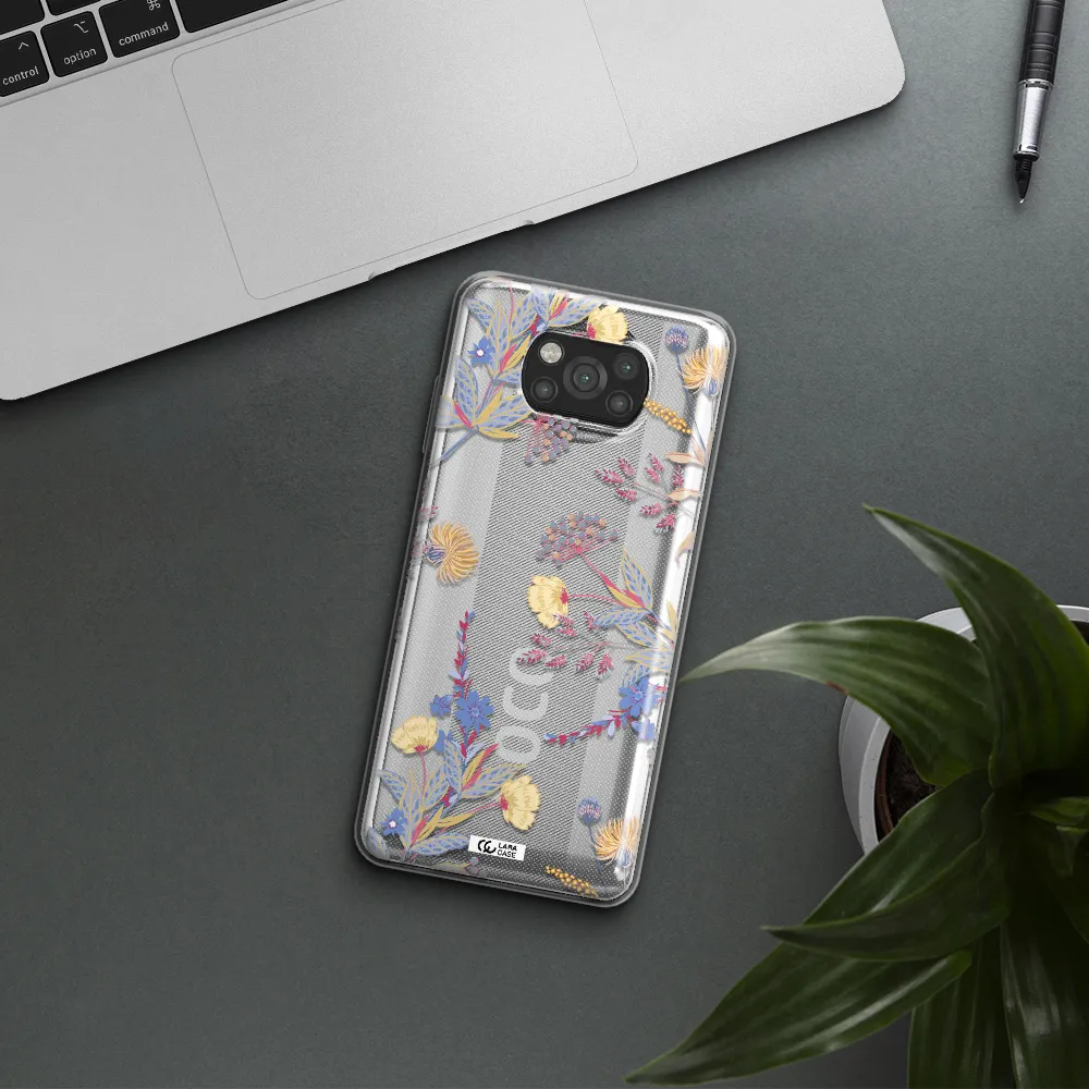 Pastel Fall Flowers Xiaomi Poco X3 Clear TPU Case