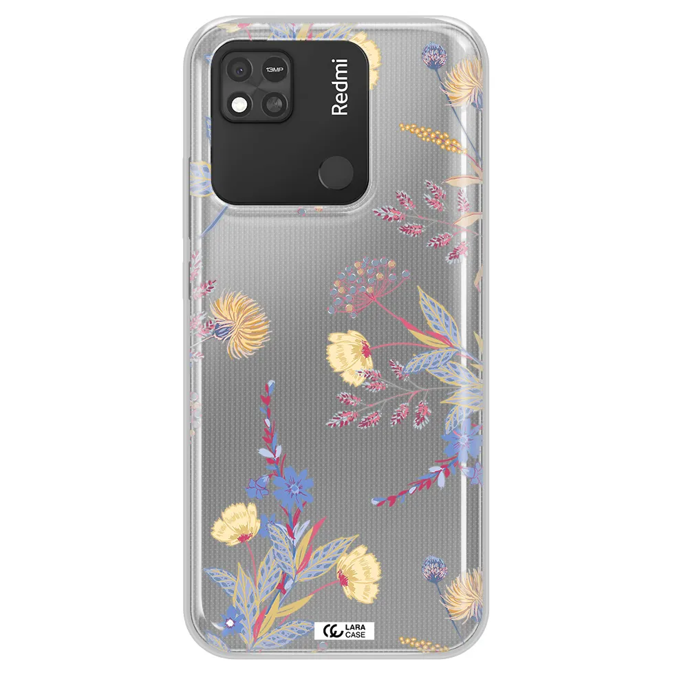 Pastel Fall Flowers Xiaomi Redmi 10A Clear TPU Case