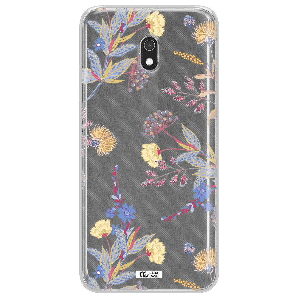 Pastel Fall Flowers Xiaomi Redmi 8A Clear TPU Case