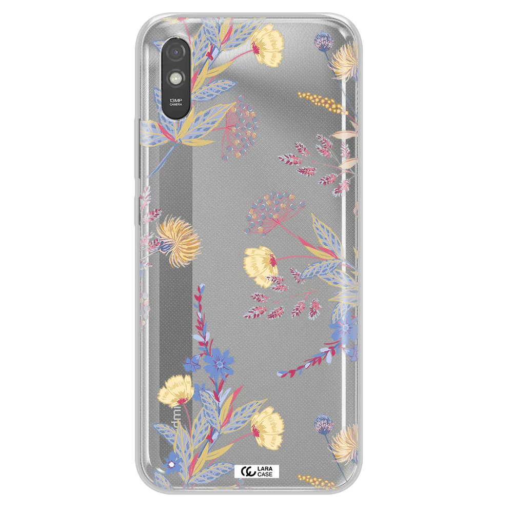 Pastel Fall Flowers Xiaomi Redmi 9A Clear TPU Case