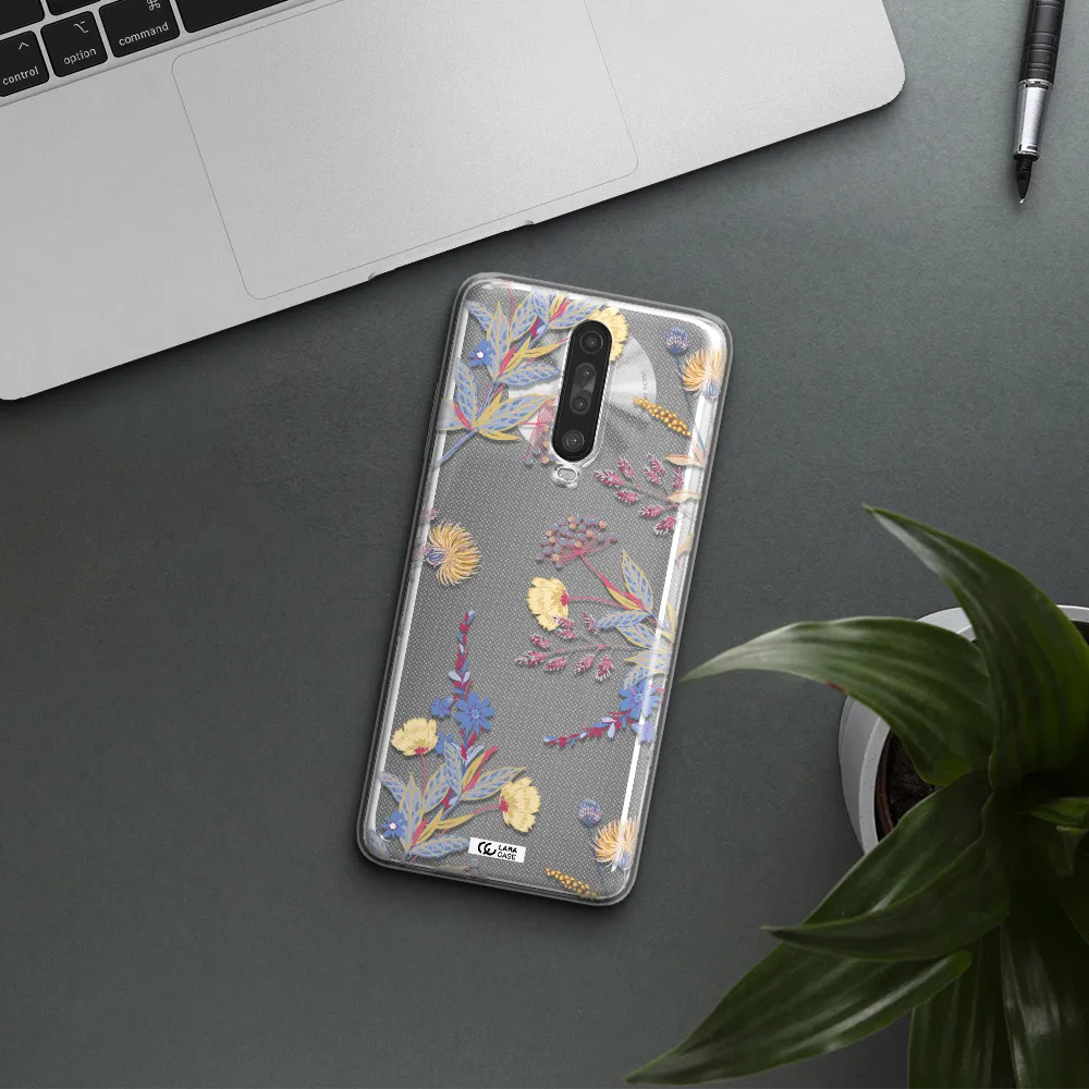 Pastel Fall Flowers Xiaomi Redmi K30 Clear TPU Case