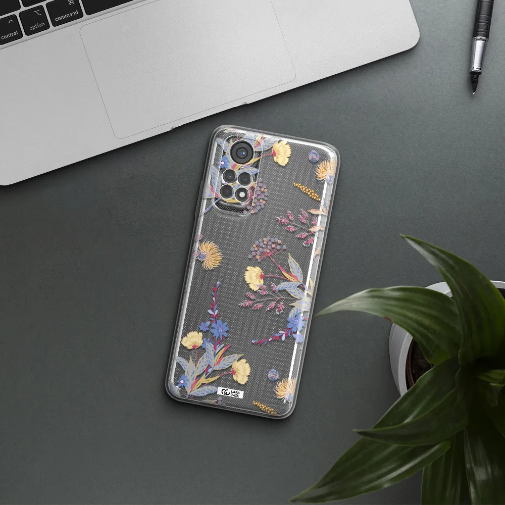 Pastel Fall Flowers Xiaomi Redmi Note 11S Clear Tpu Case