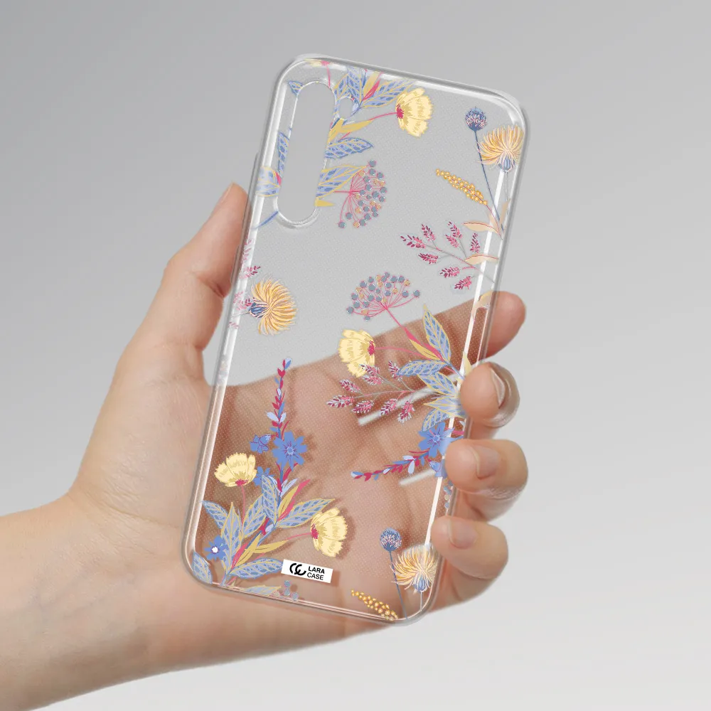 Pastel Fall Flowers Xiaomi Redmi Note 8T Clear Tpu Case