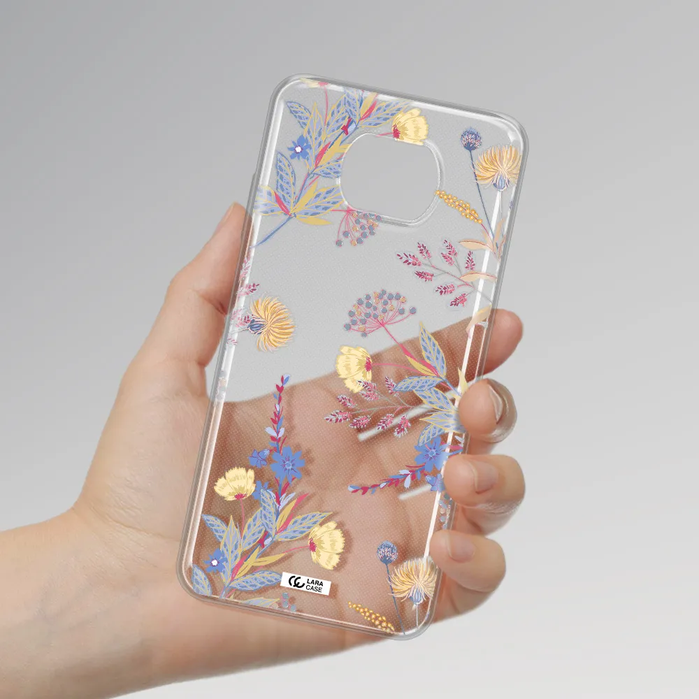 Pastel Fall Flowers Xiaomi Redmi Note 9T Clear Tpu Case