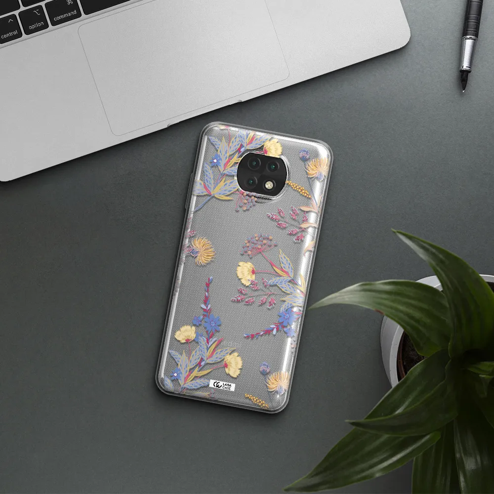 Pastel Fall Flowers Xiaomi Redmi Note 9T Clear Tpu Case