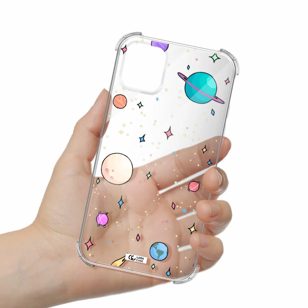 Solar System Print Apple iPhone 11 Clear PC Case