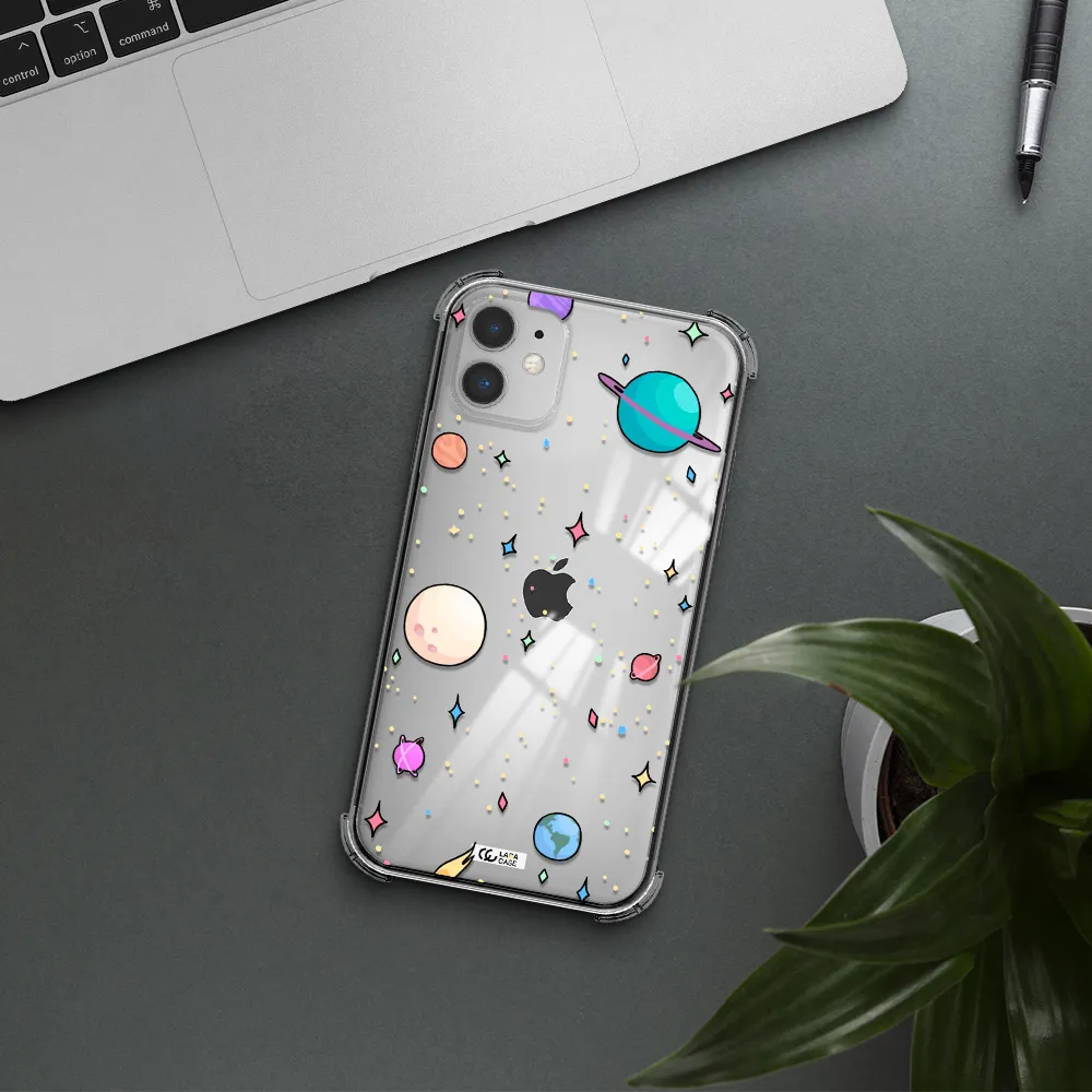 Solar System Print Apple iPhone 11 Clear PC Case
