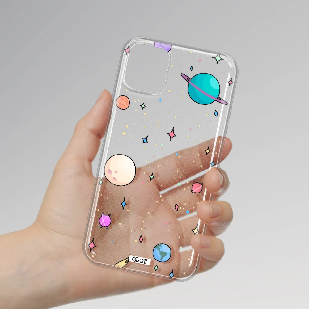 Solar System Print Apple iPhone 11 Clear TPU Case